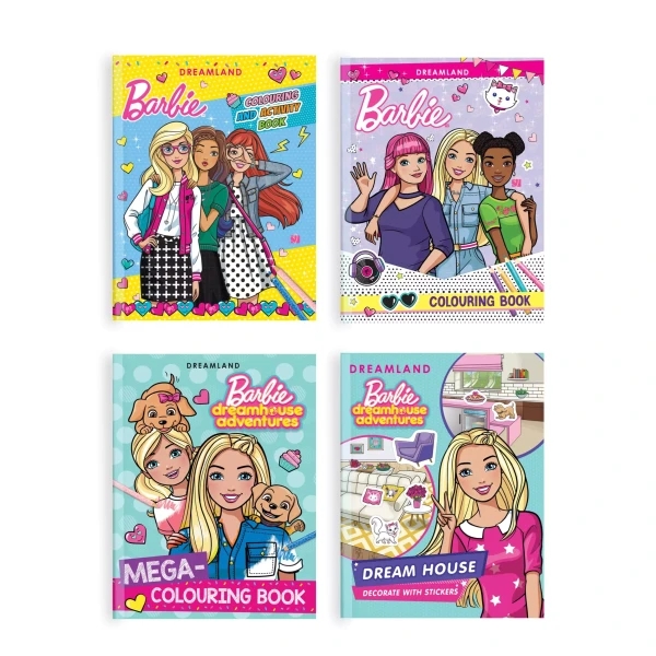 Barbie best sale coloring set